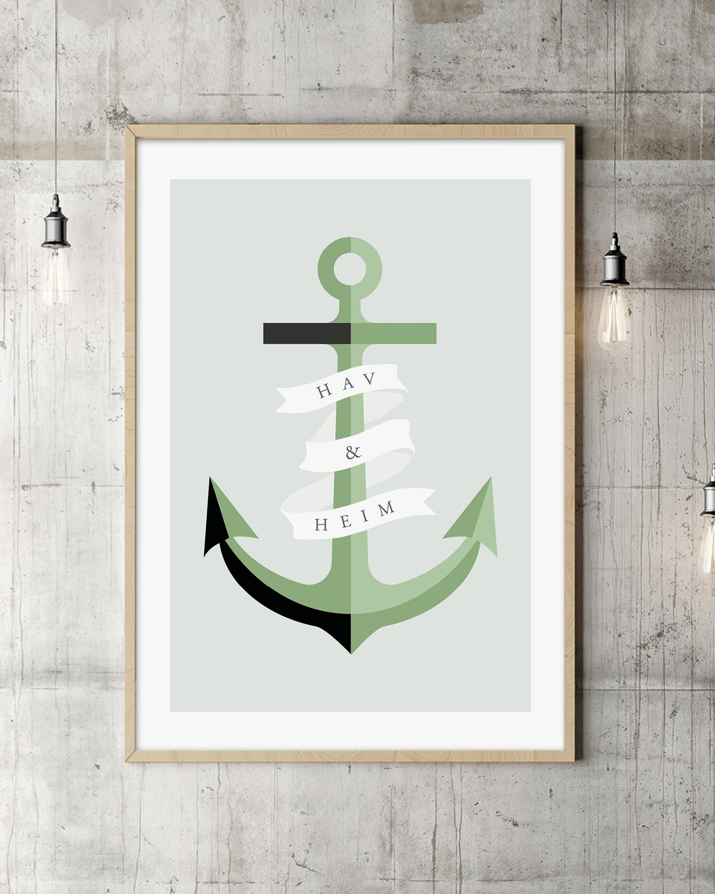 Hav & Heim grønn, poster