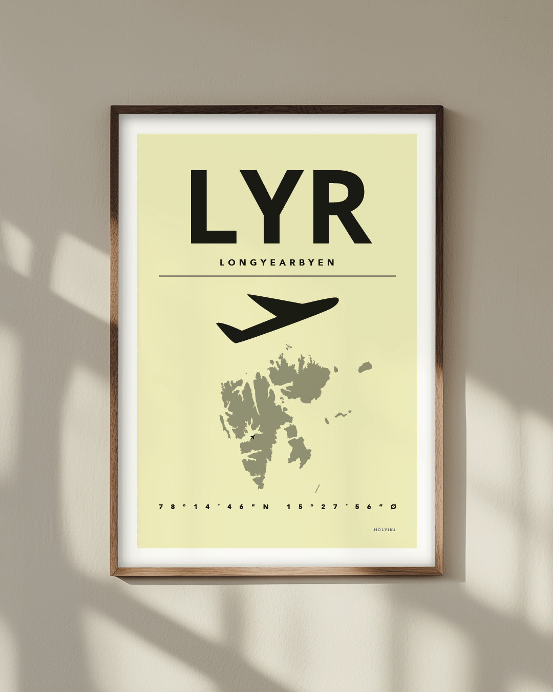 LONGYEARBYEN gul, poster