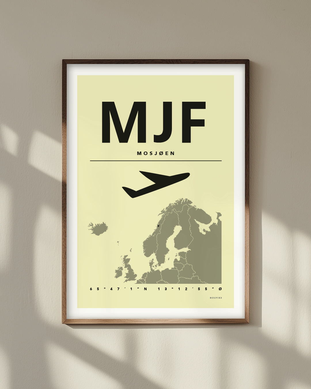 MOSJØEN gul, poster