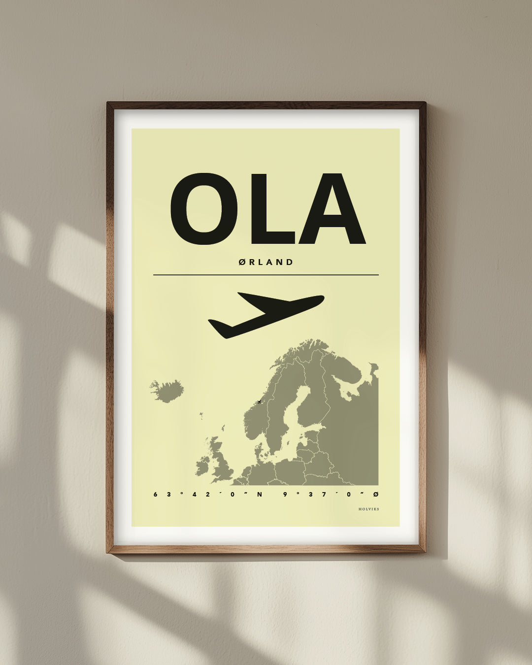 ØRLAND gul, poster