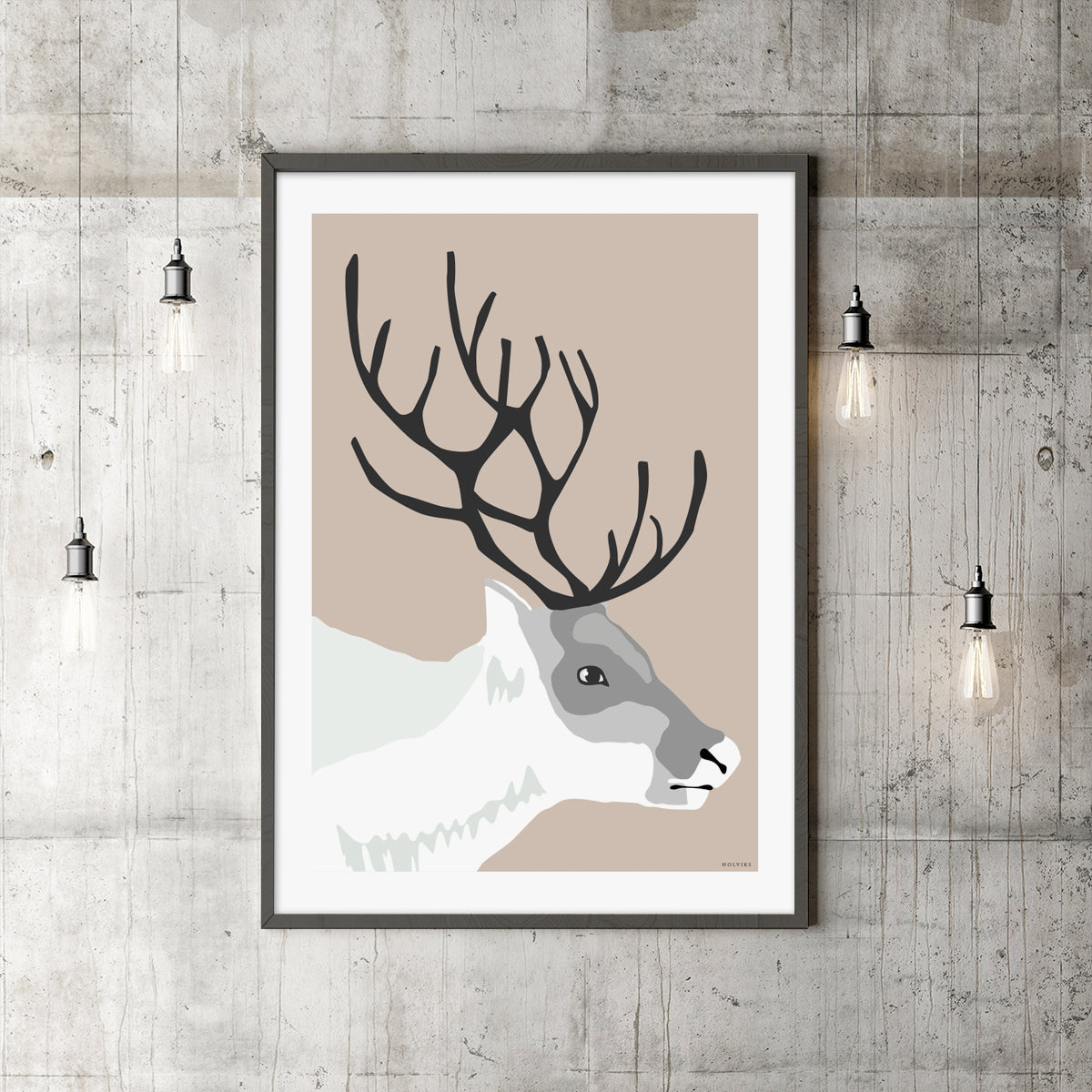 REINSDYR varm, poster