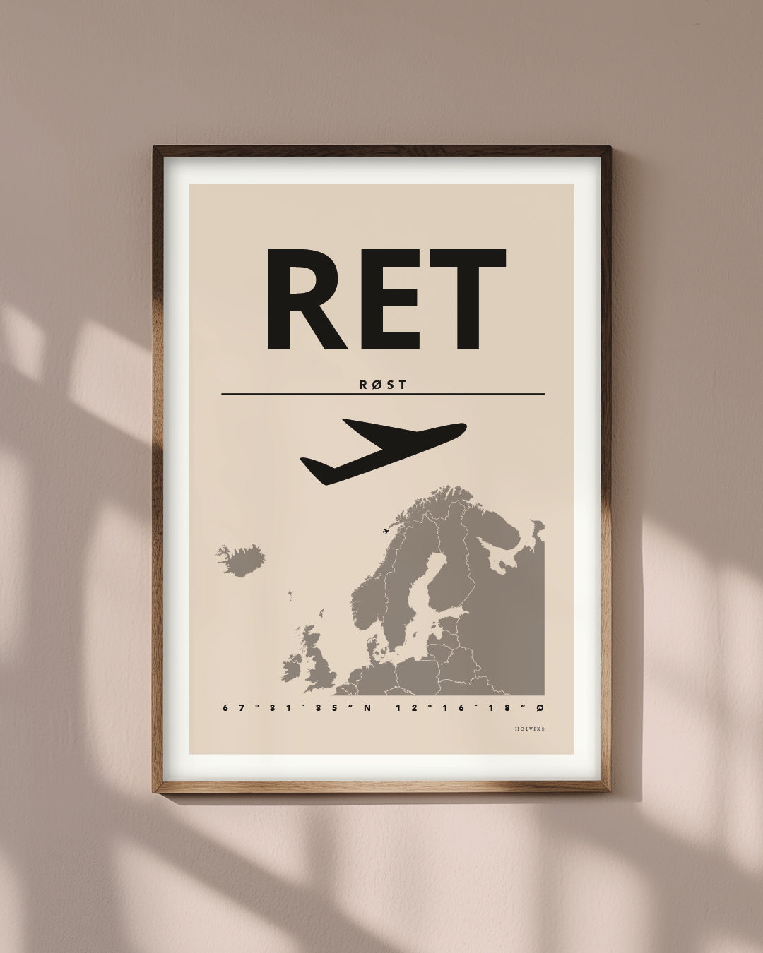 RØST pastellrosa, poster