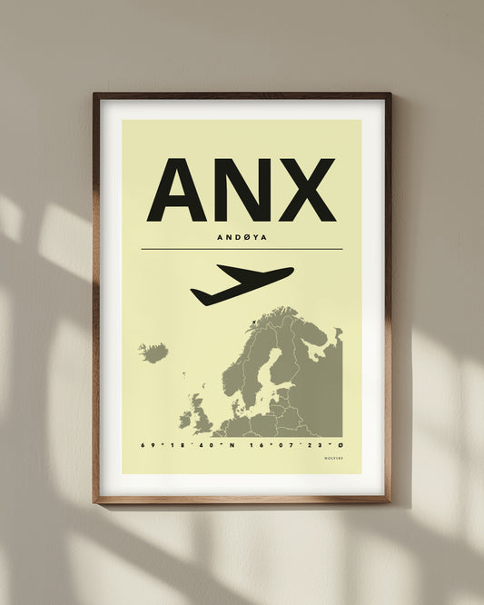 ANDØYA gul, poster