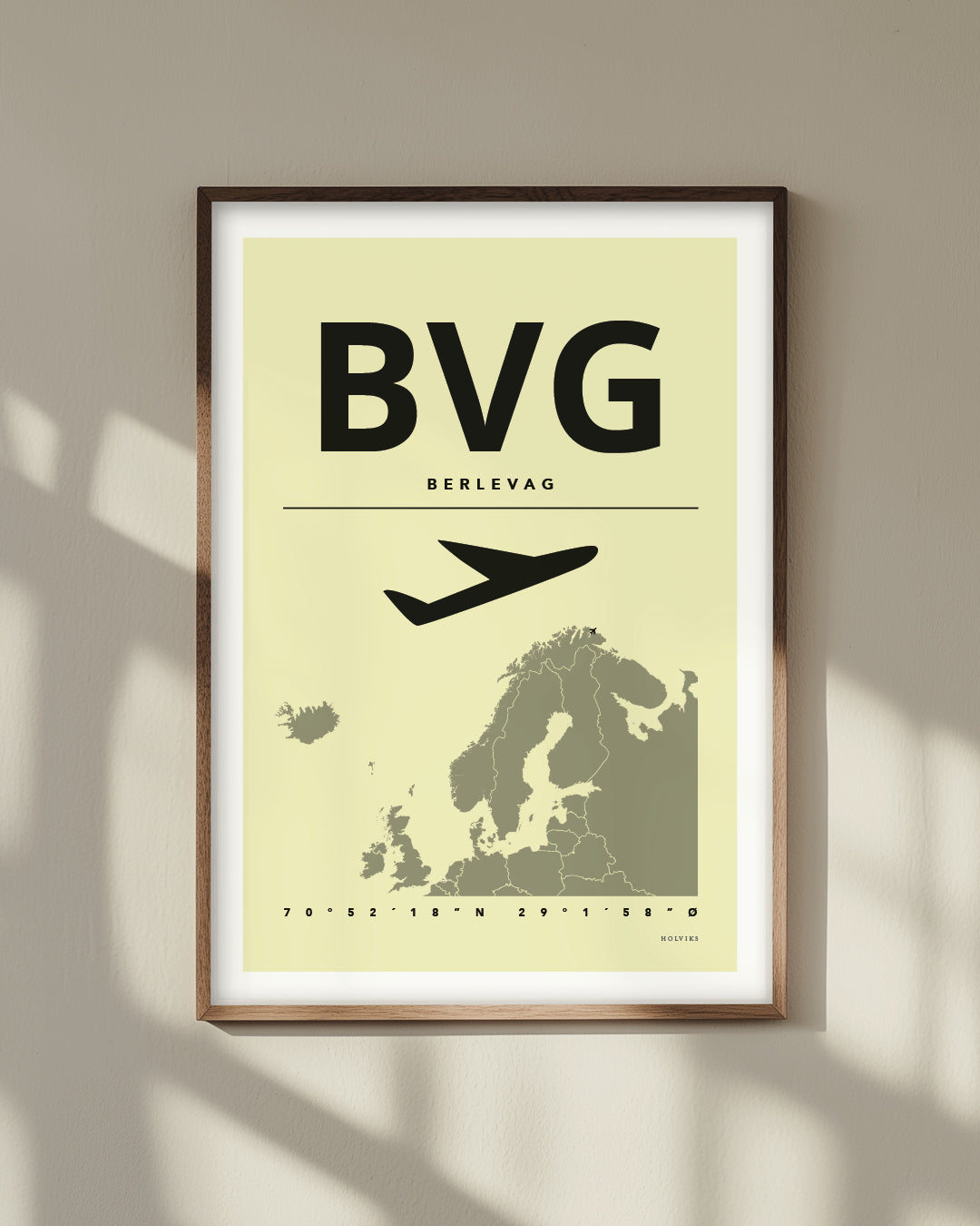 BERLEVÅG gul, poster