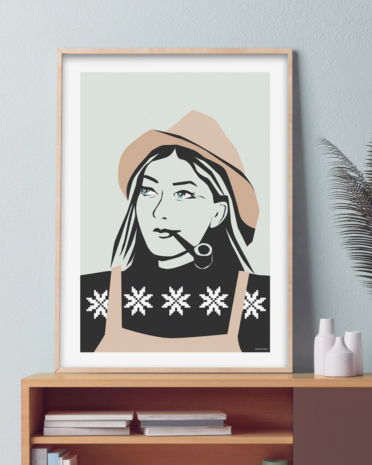 FESKARN pastellrosa, poster