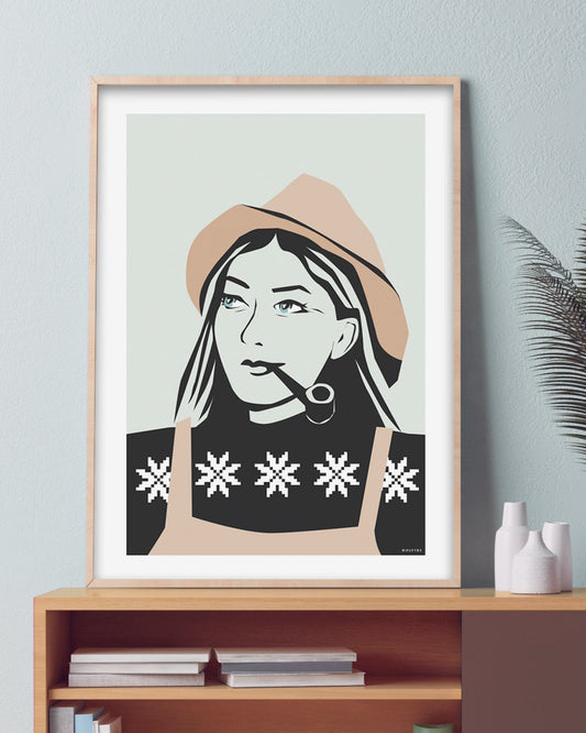 FESKARN pastellrosa, poster