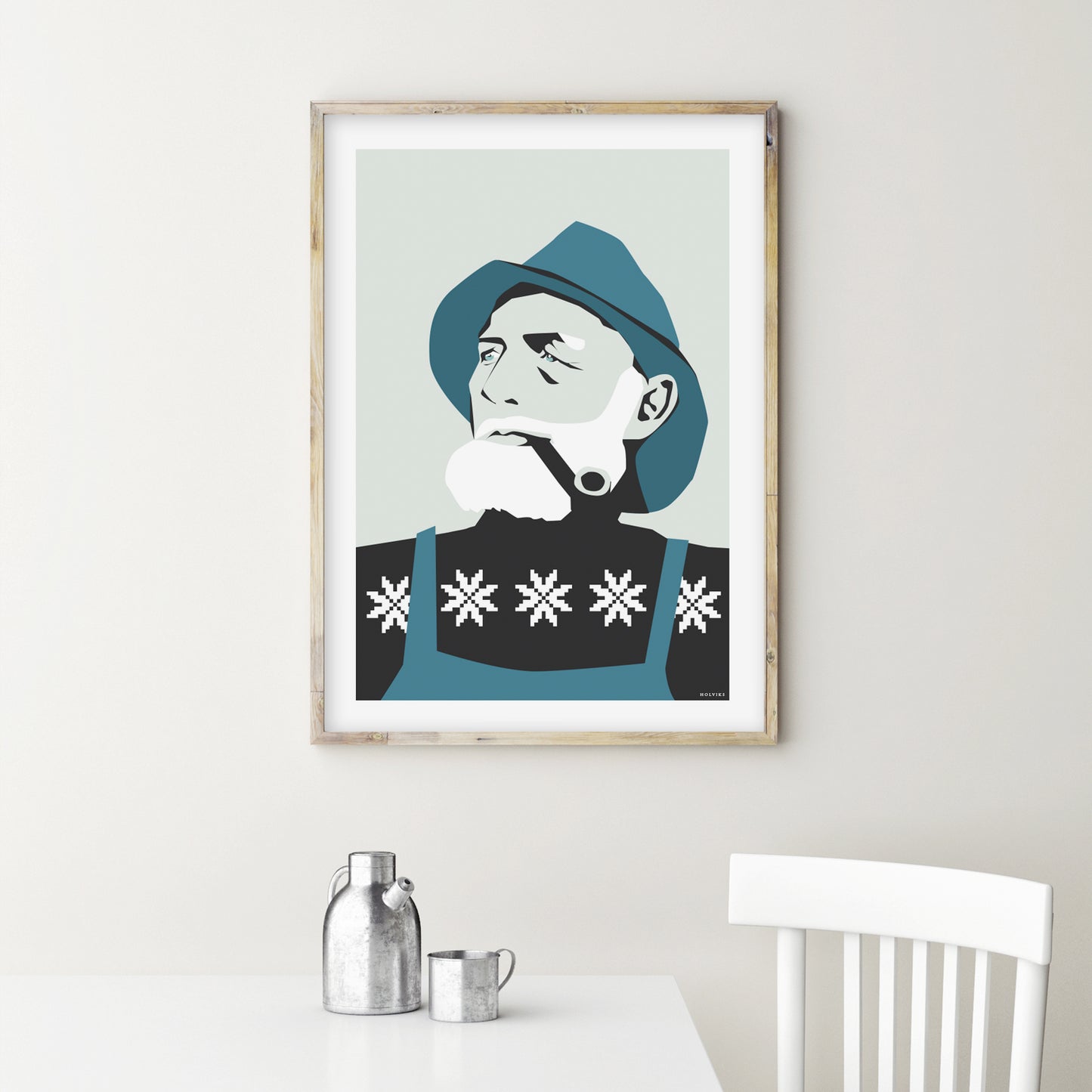 FISKEREN petrol, poster