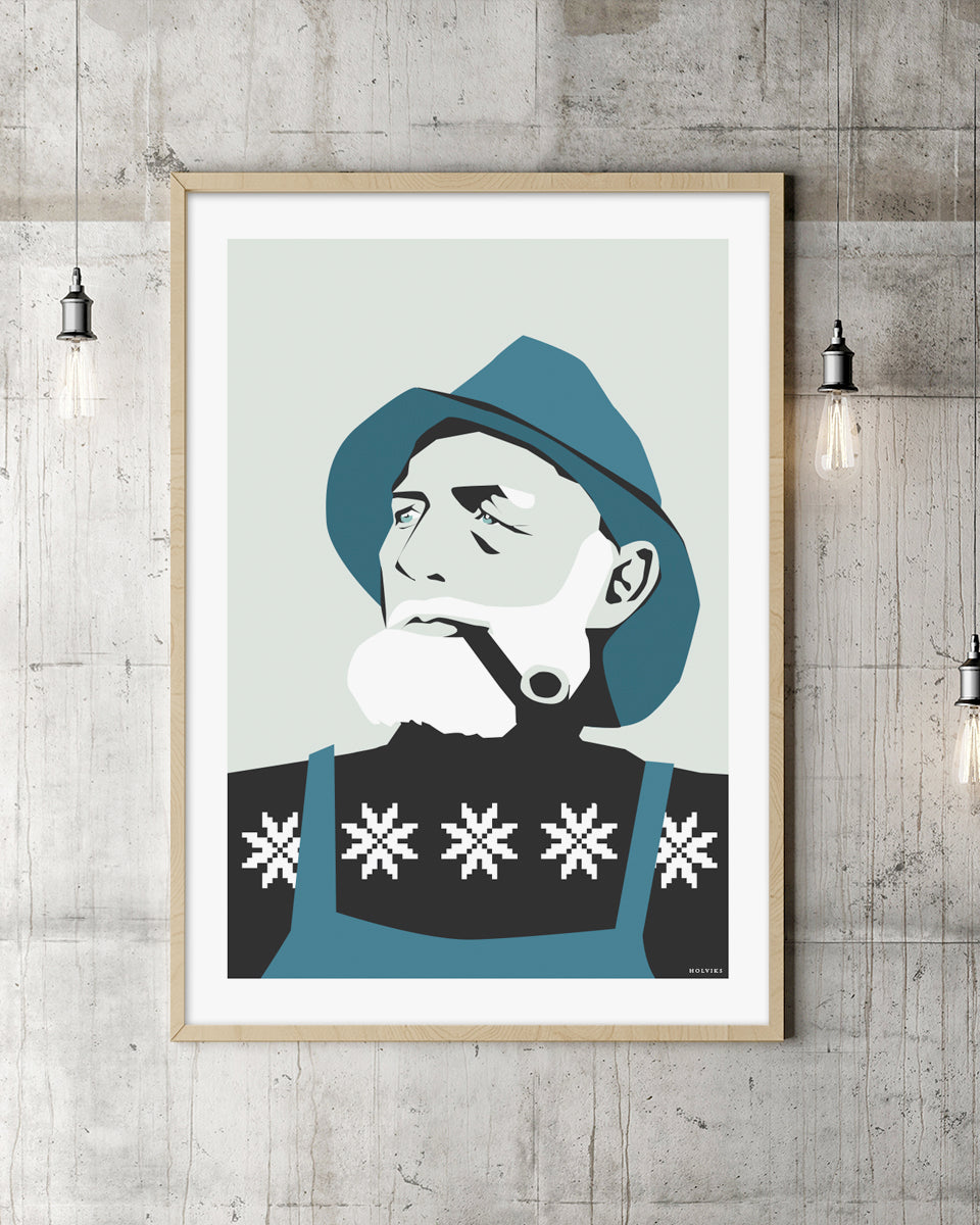 FISKEREN petrol, poster