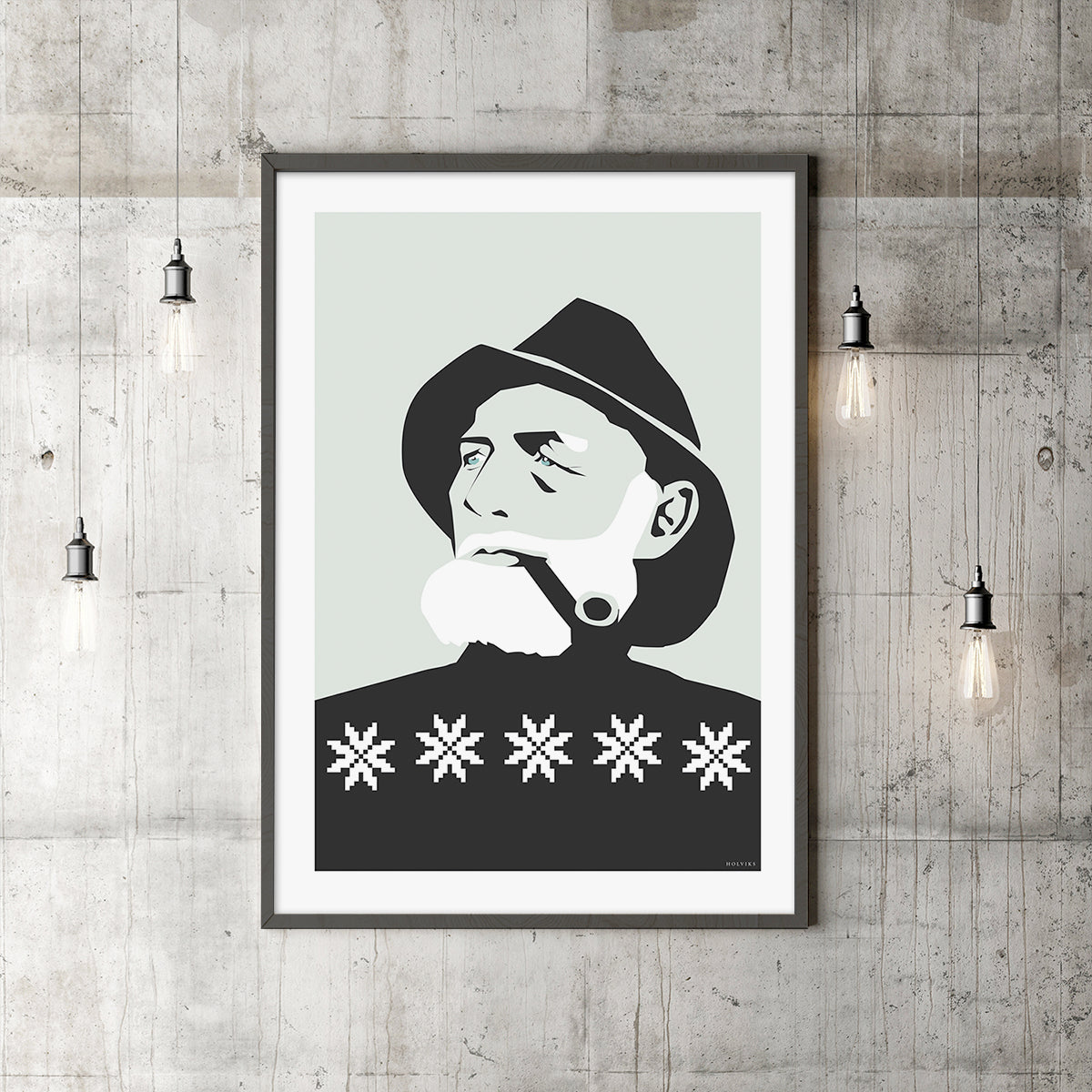 FISKEREN sort, poster