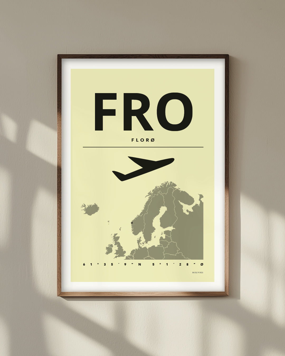 FLORØ gul, poster