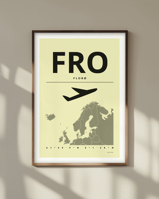 FLORØ gul, poster