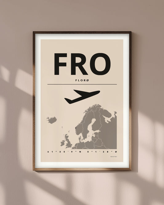 FLORØ pastellrosa, poster
