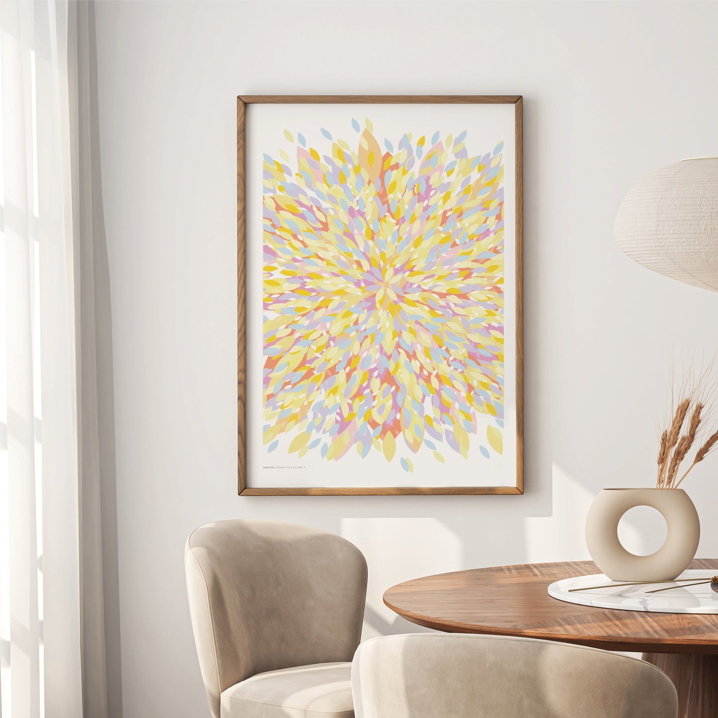 FORM Solblomst, signert kunsttrykk