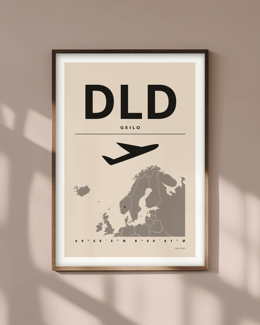 GEILO pastellrosa, poster