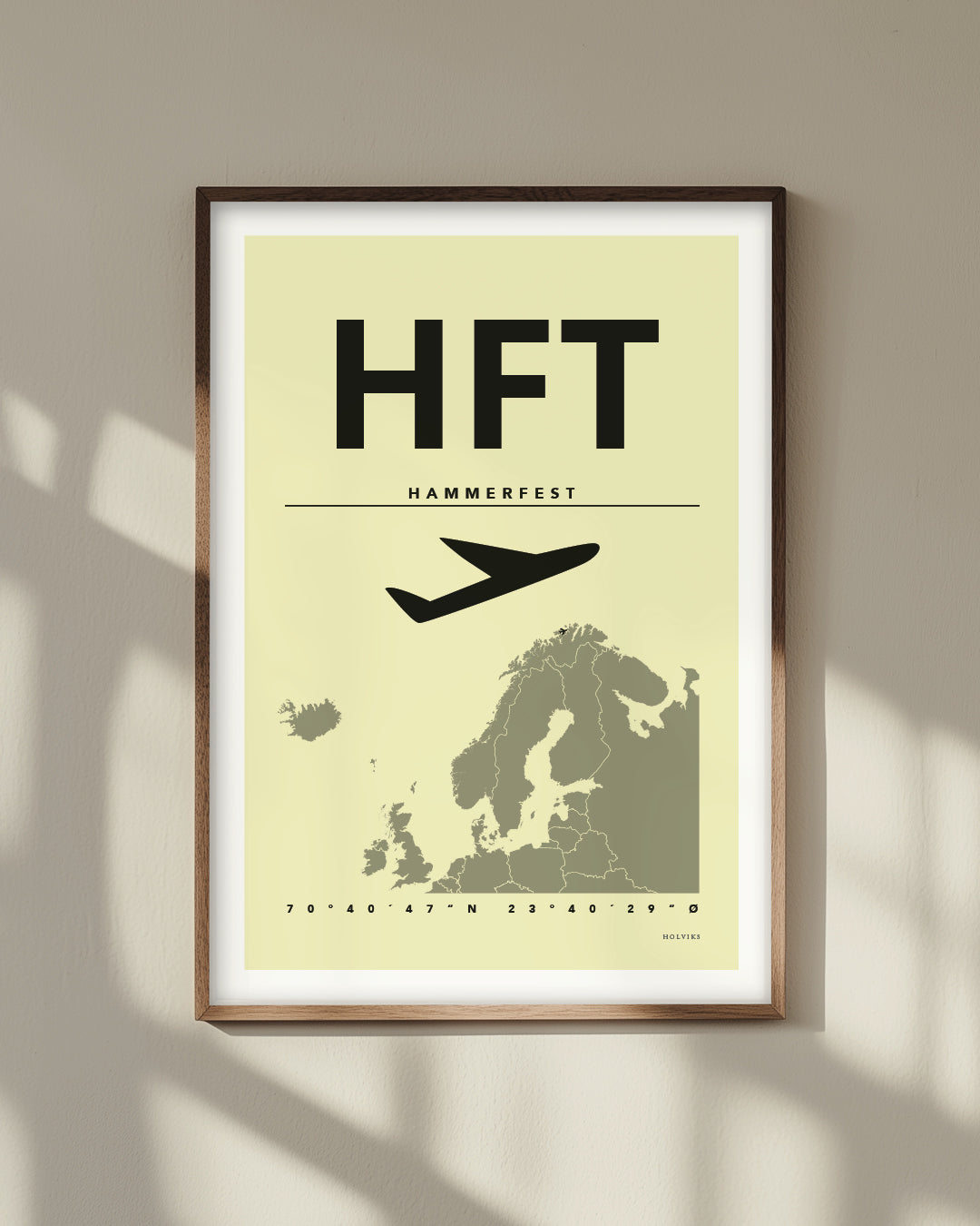 HAMMERFEST gul, poster