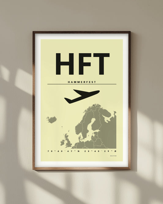 HAMMERFEST gul, poster