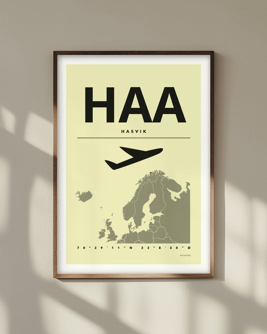 HASVIK gul, poster