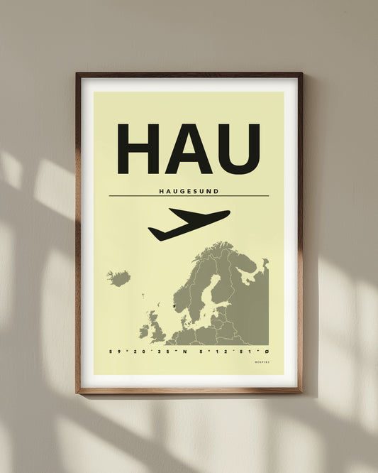 HAUGESUND gul, poster
