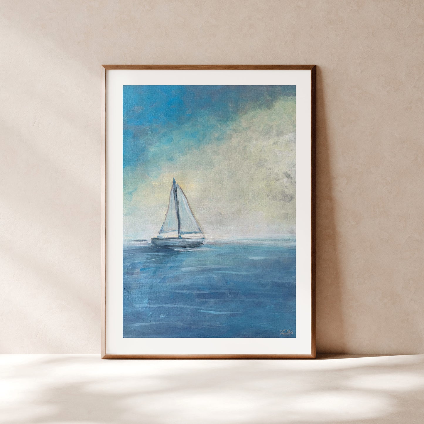 SEILBÅT I HORISONT, limited art print