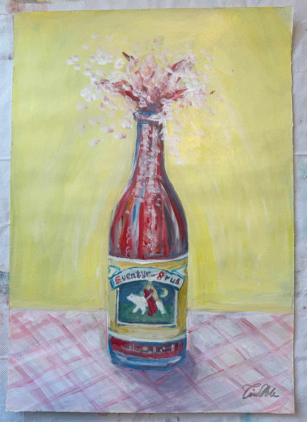 Rødbrus, maleri