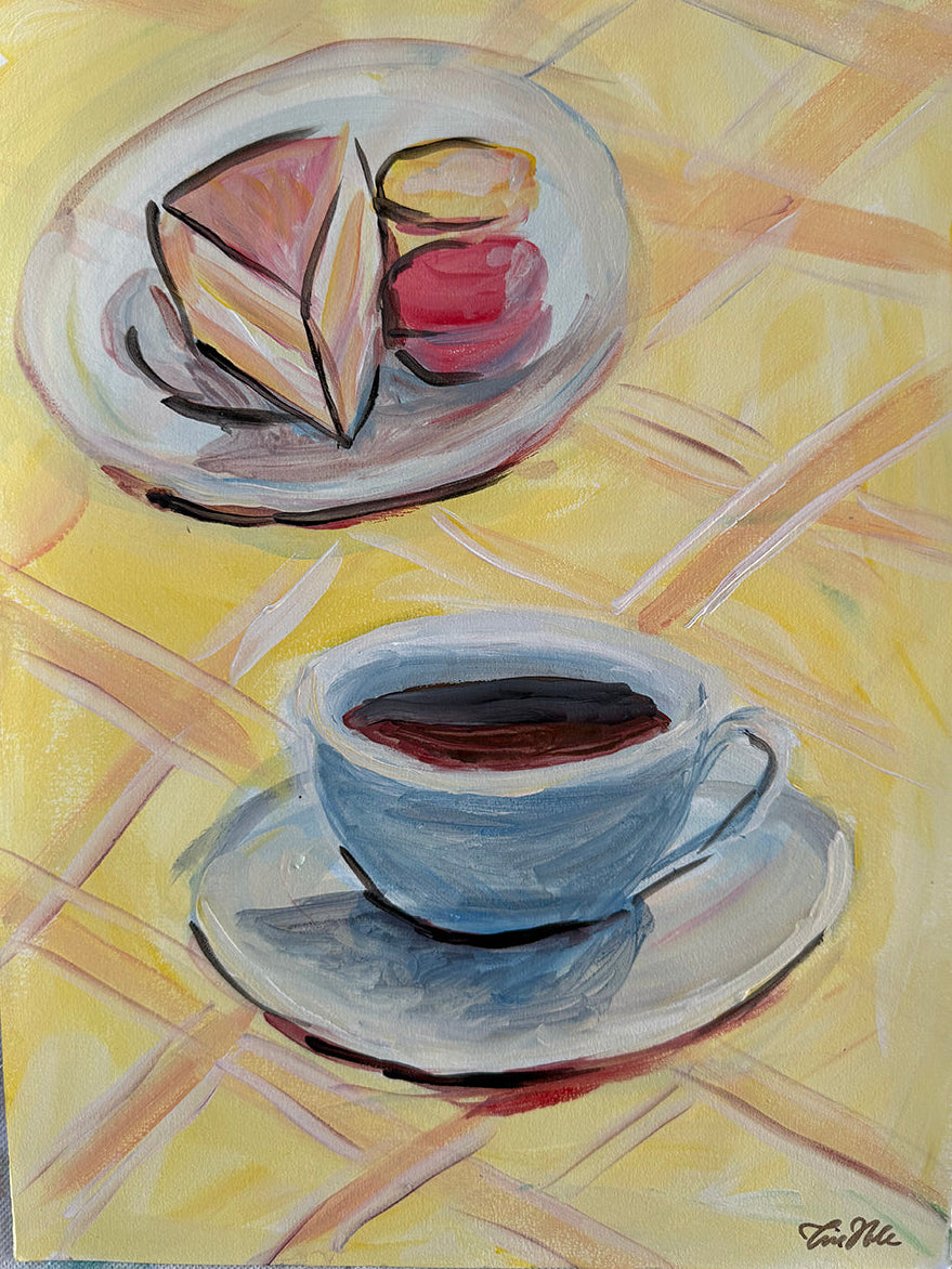 Kaffe og kaker, maleri