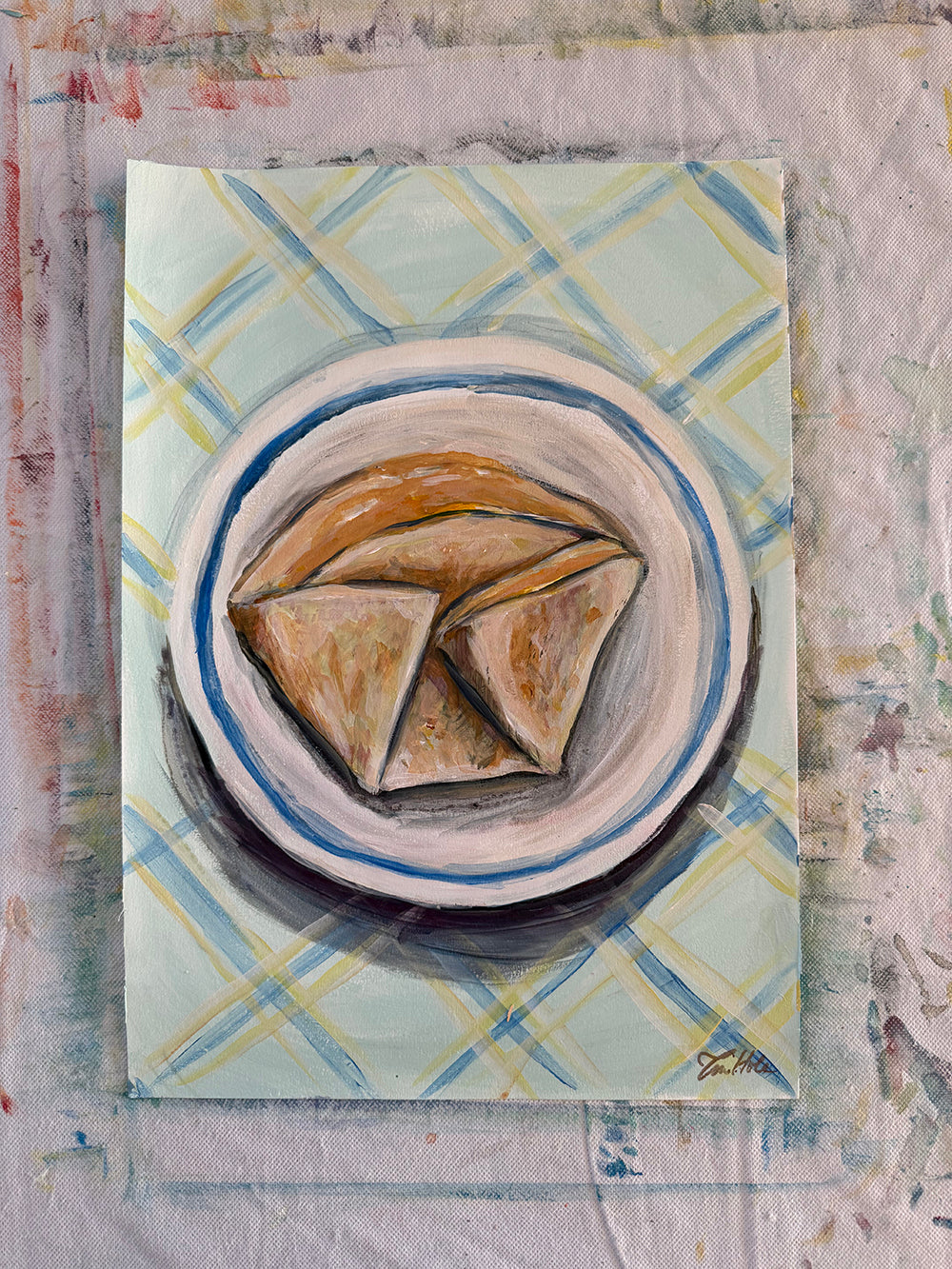 Møsbrømlefse, maleri