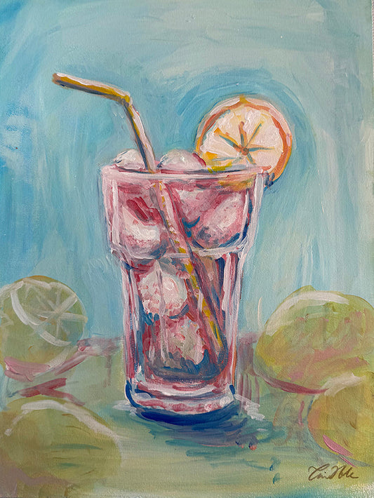 Sommerdrink, maleri