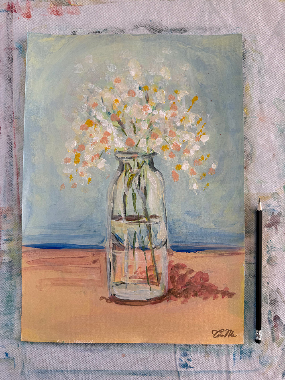 Sommerblomst, maleri