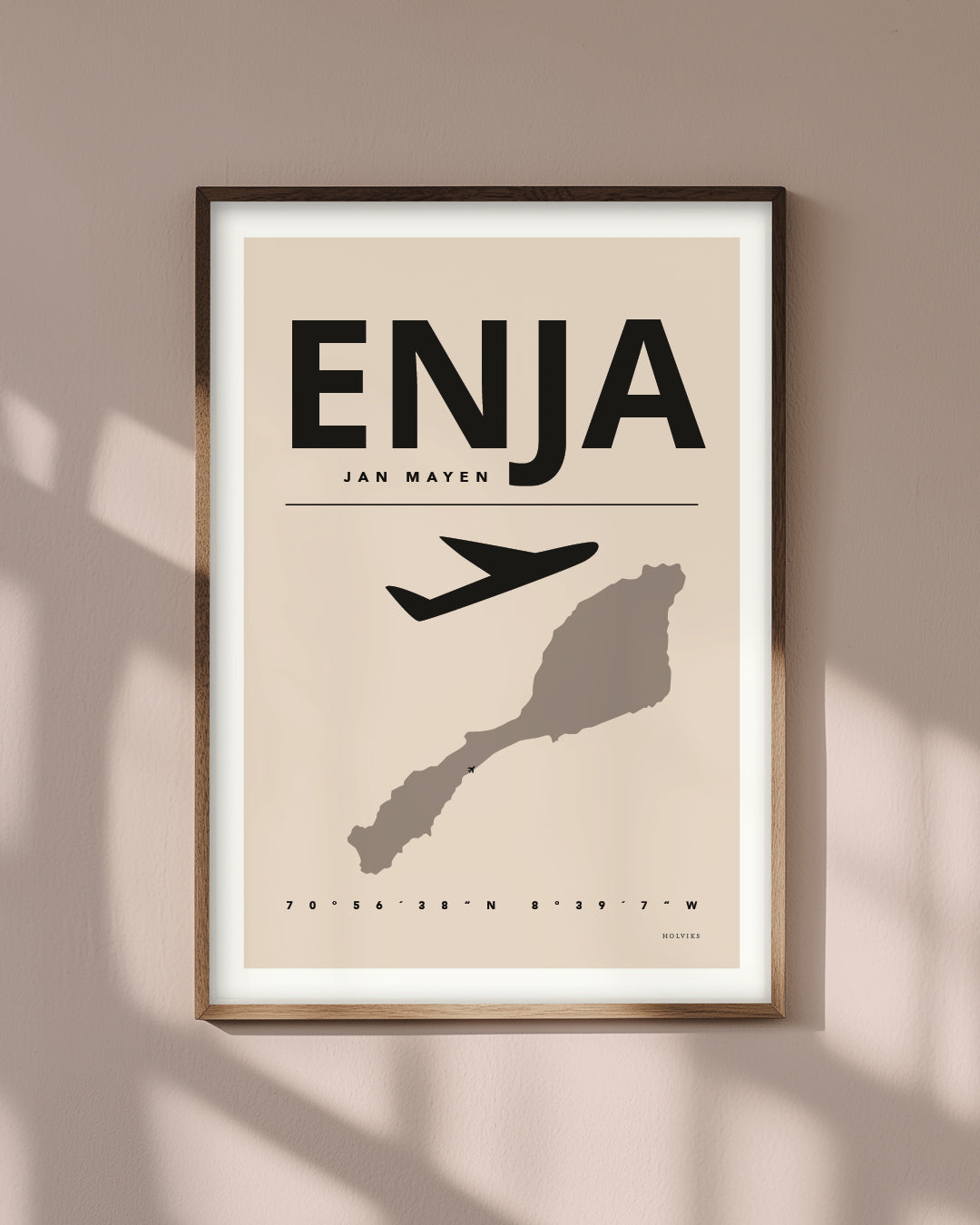 JAN MAYEN pastellrosa, poster