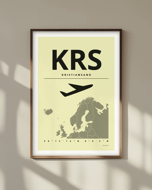 KRISTIANSAND gul, poster