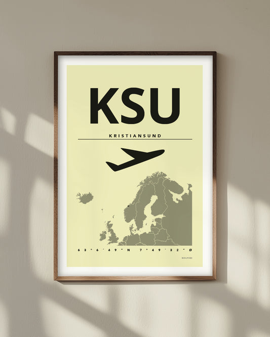 KRISTIANSUND gul, poster