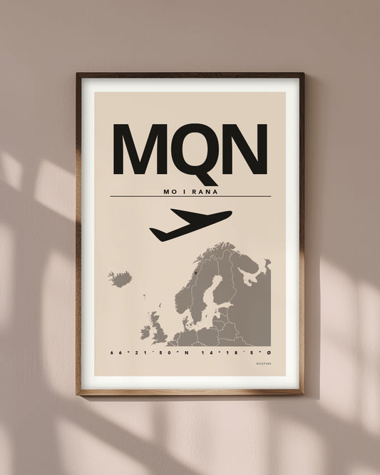 MO I RANA pastellrosa, poster