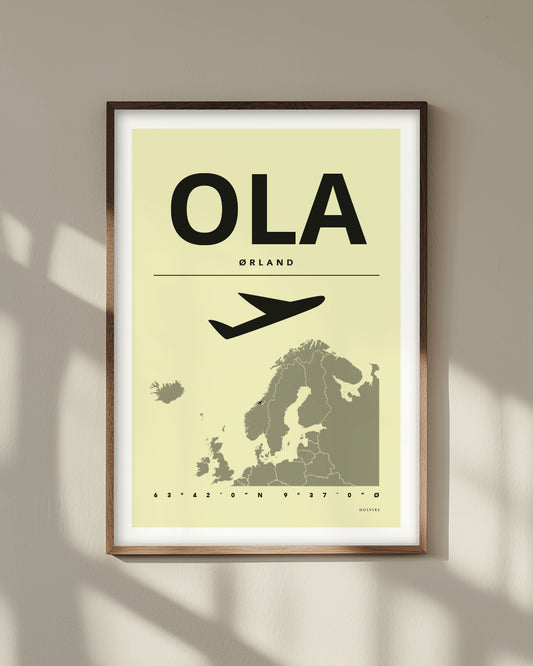 ØRLAND gul, poster