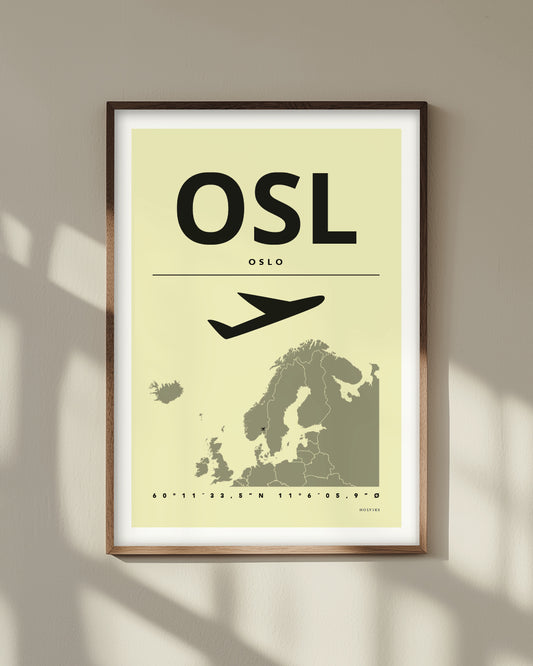 OSLO gul, poster