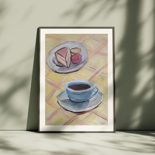 KAFFE OG KAKER, limited art print