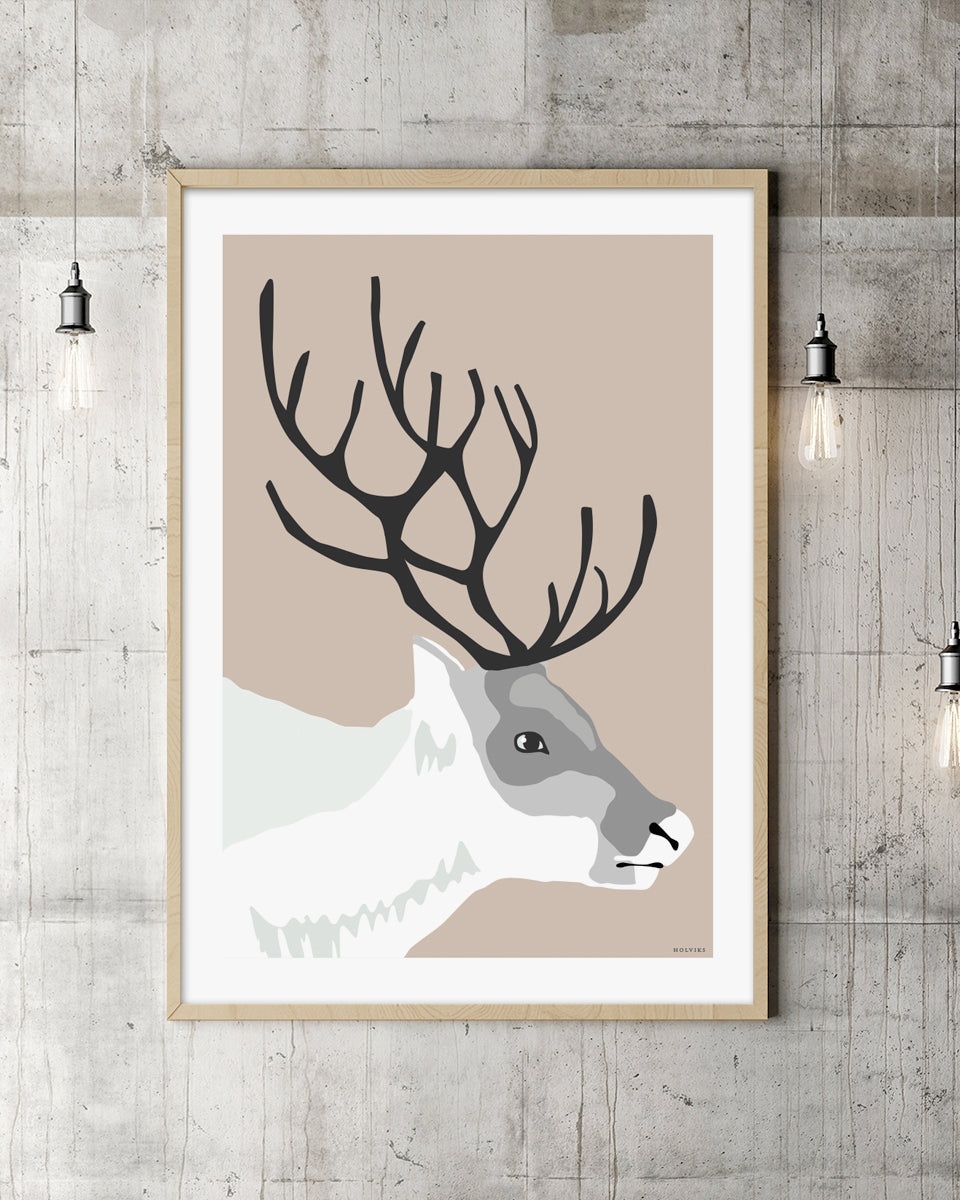 REINSDYR varm, poster