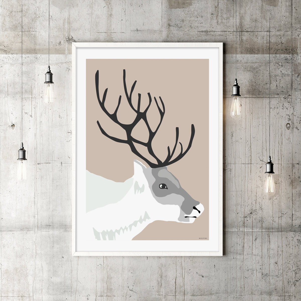 REINSDYR varm, poster