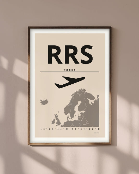 RØROS pastellrosa, poster