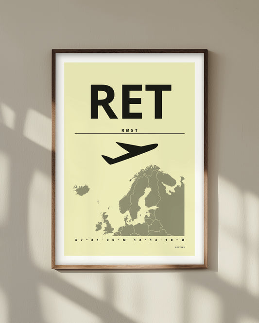 RØST gul, poster