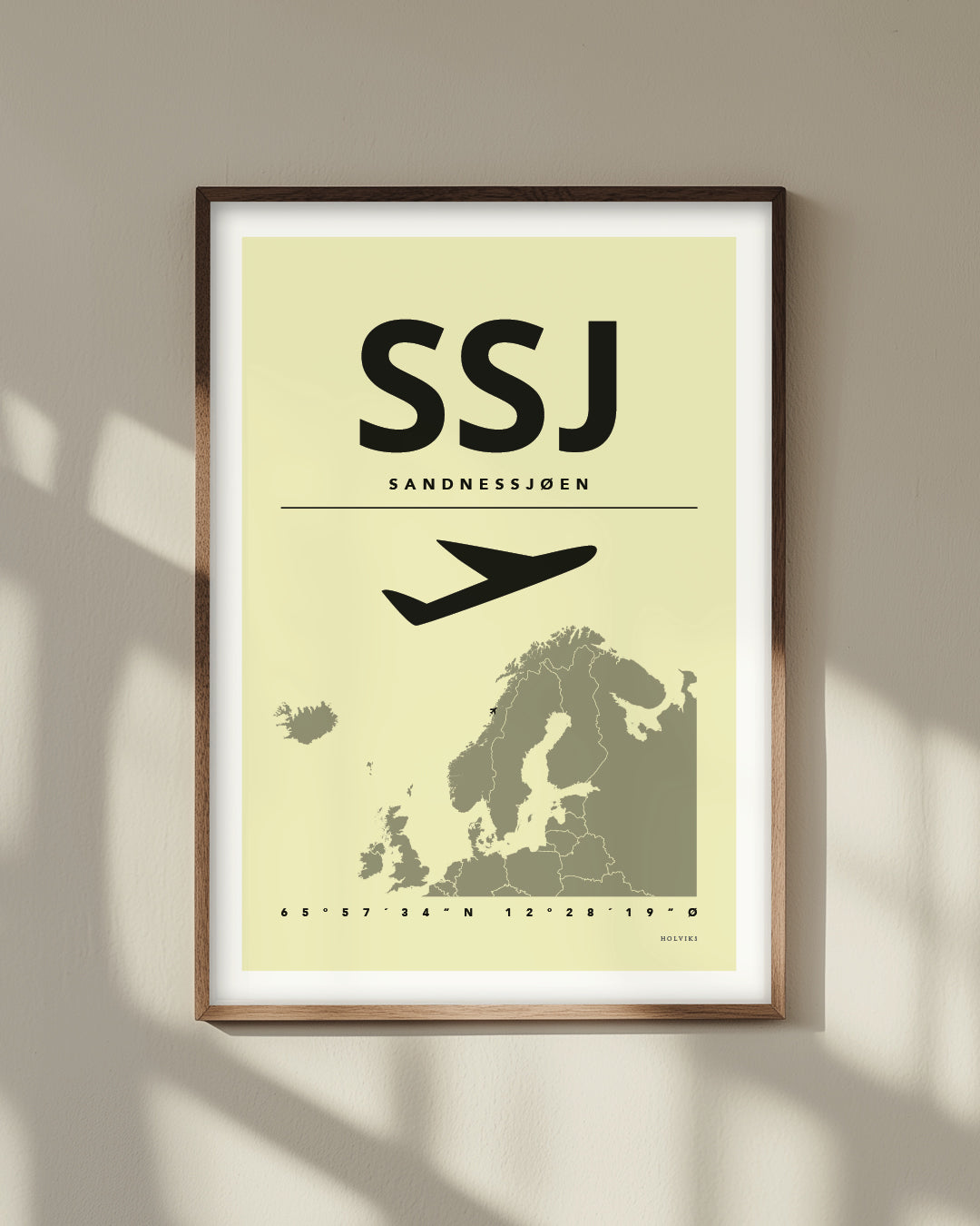 SANDNESSJØEN gul, poster