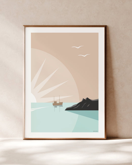 MIDNATTSOL sjark, poster