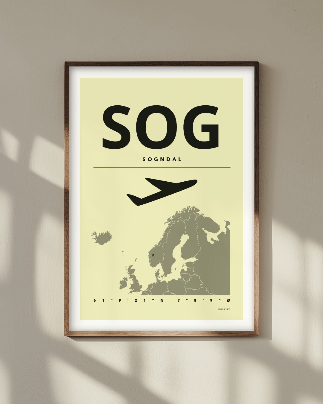 SOGNDAL gul, poster