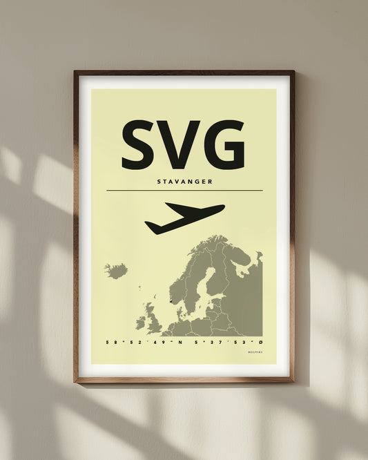 STAVANGER gul, poster