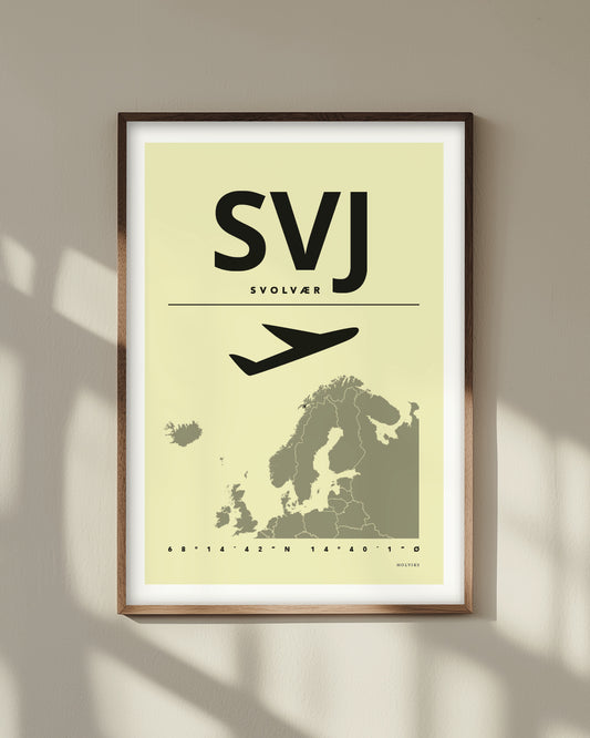 SVOLVÆR gul, poster