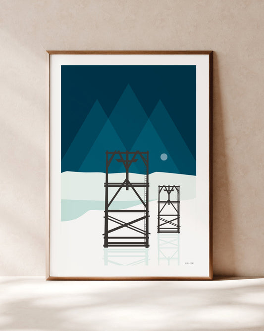 TAUBANE SVALBARD mørk blå, poster
